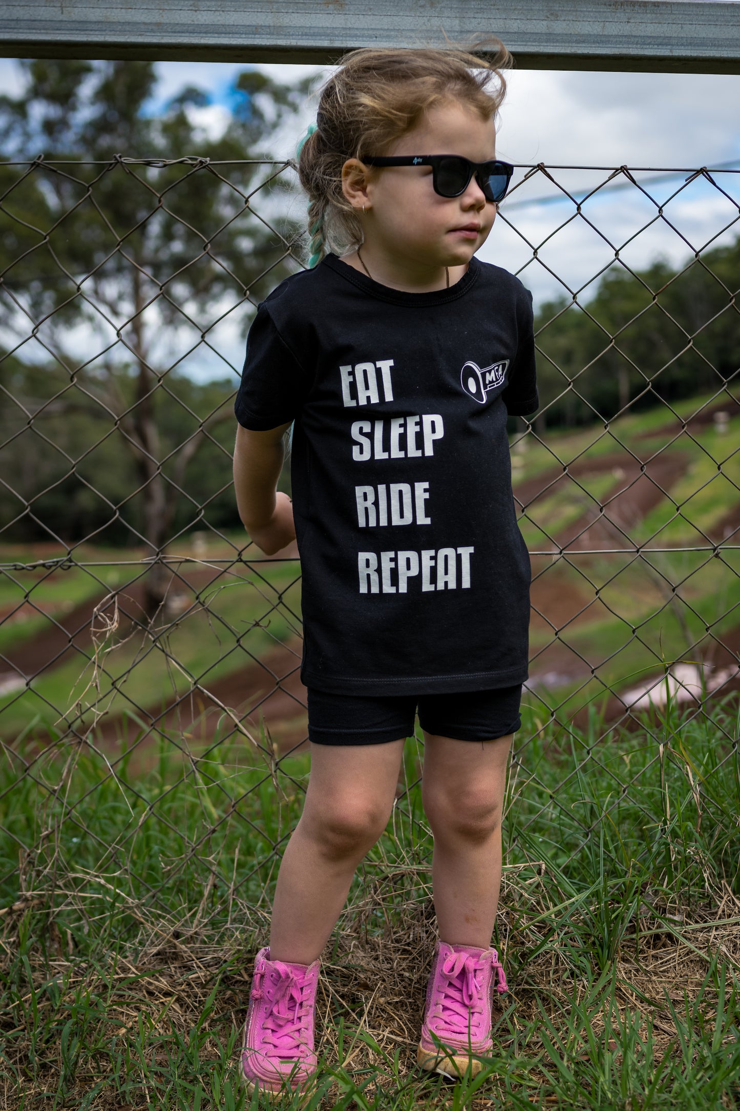 Youth Eat Sleep Ride Repeat Tee