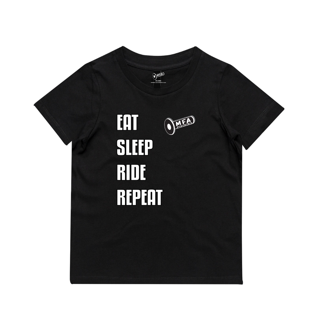 Youth Eat Sleep Ride Repeat Tee