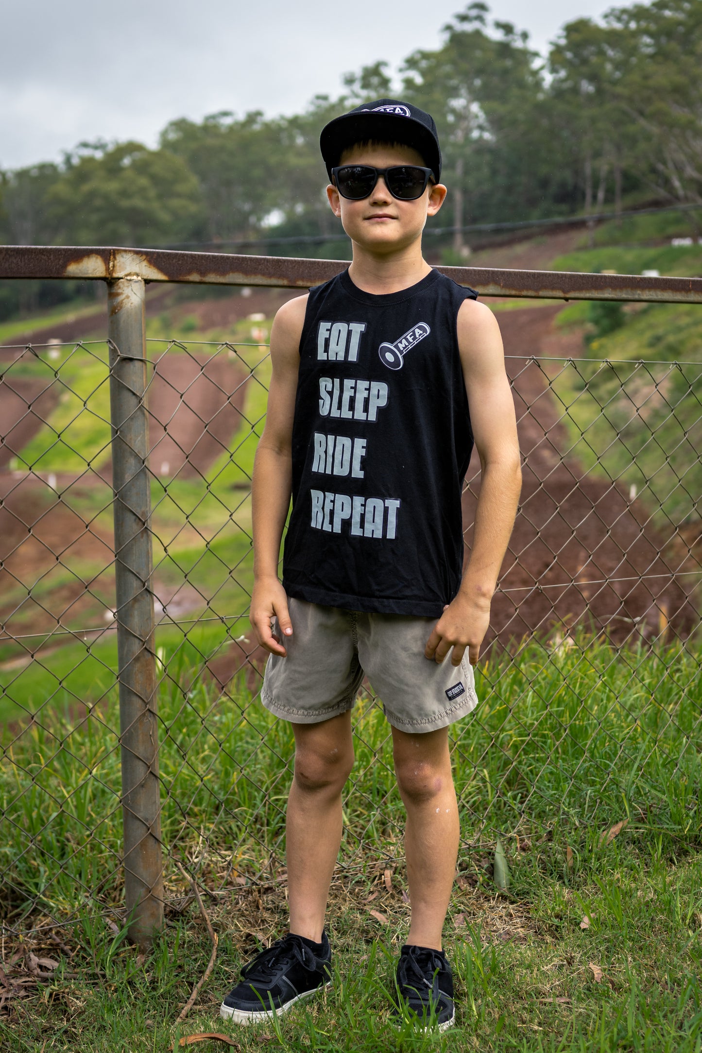 Youth Eat Sleep Ride Repeat Tank